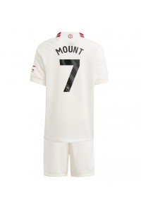 Fotbalové Dres Manchester United Mason Mount #7 Dětské Třetí Oblečení 2023-24 Krátký Rukáv (+ trenýrky)